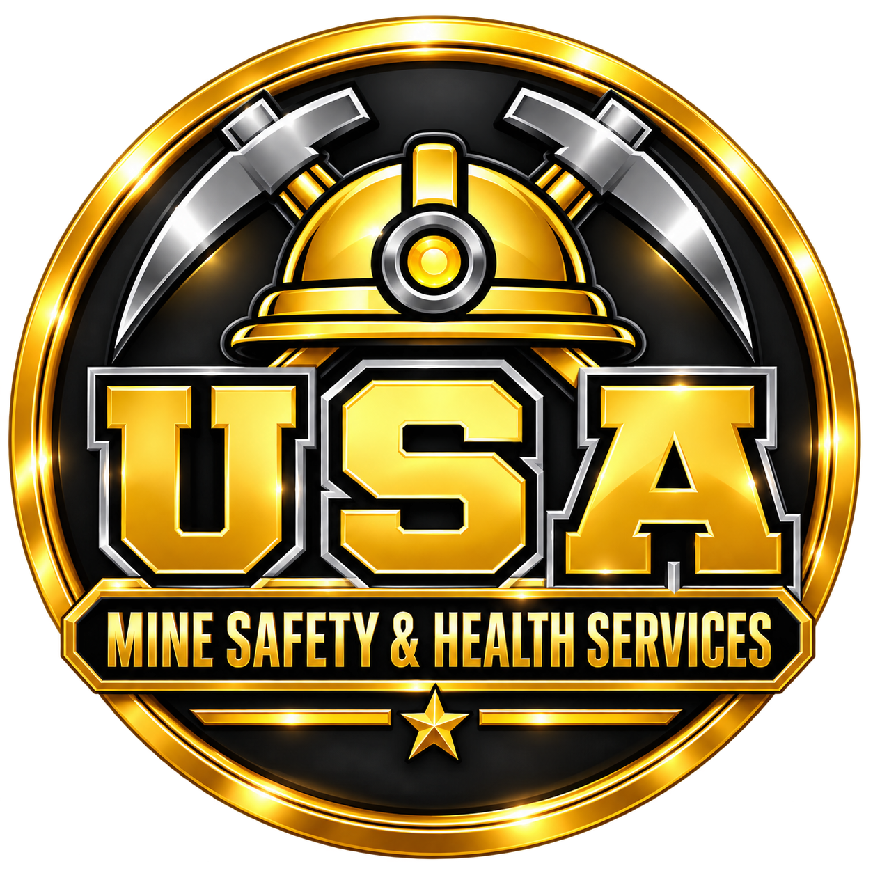 U.S.A. Mine Safety & Health Services Logo